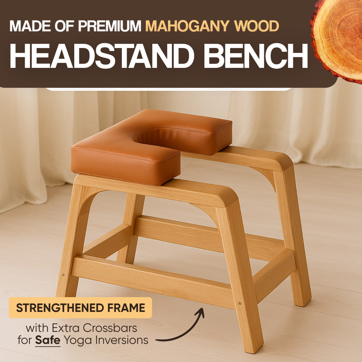 yoga headstand bench