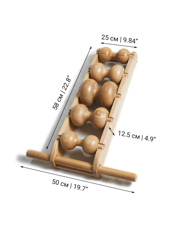 Size of compact back massager