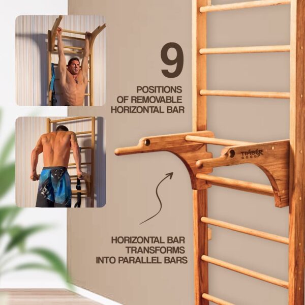 ladder pull up bar adjustable dip bar