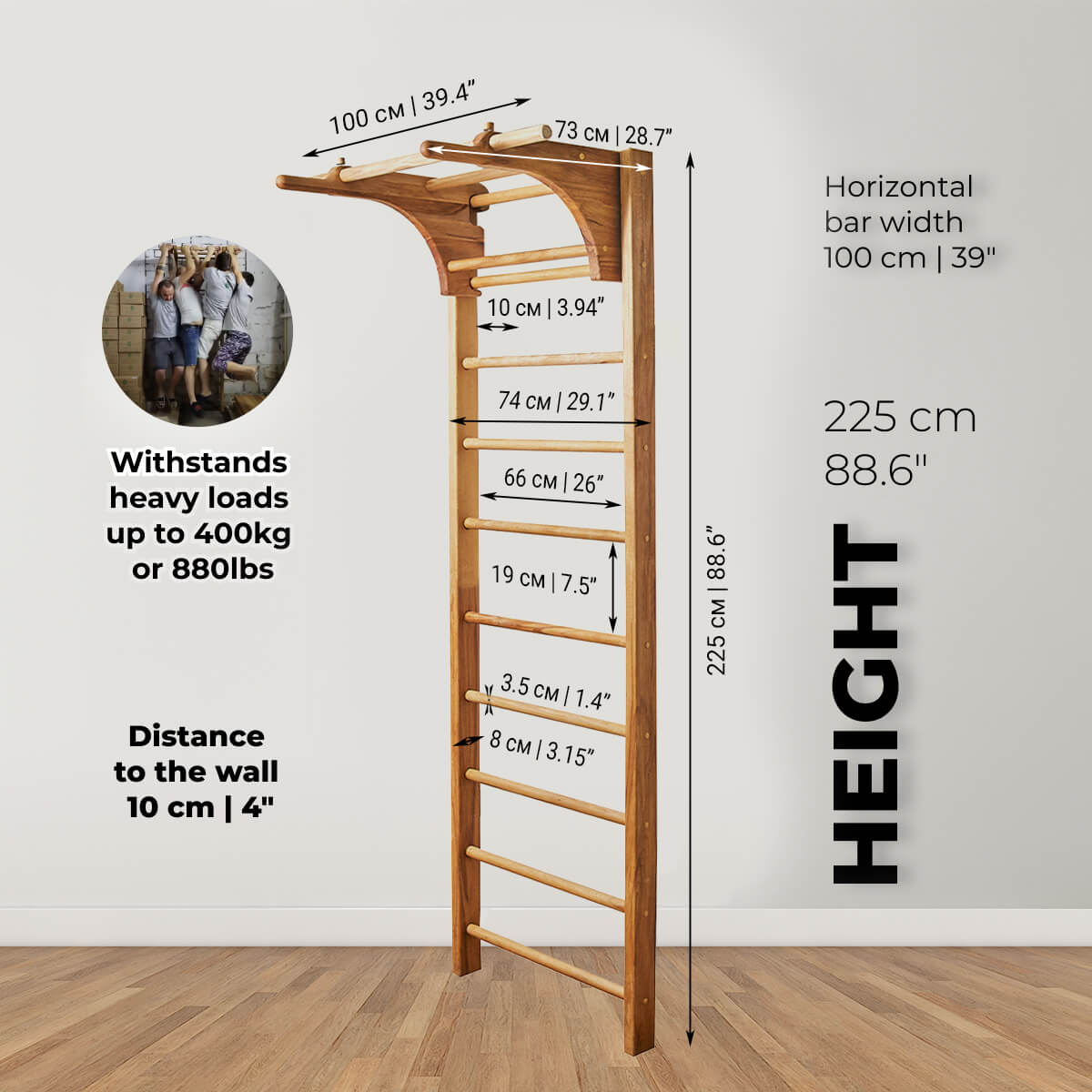 Timbergood swedish wall ladder